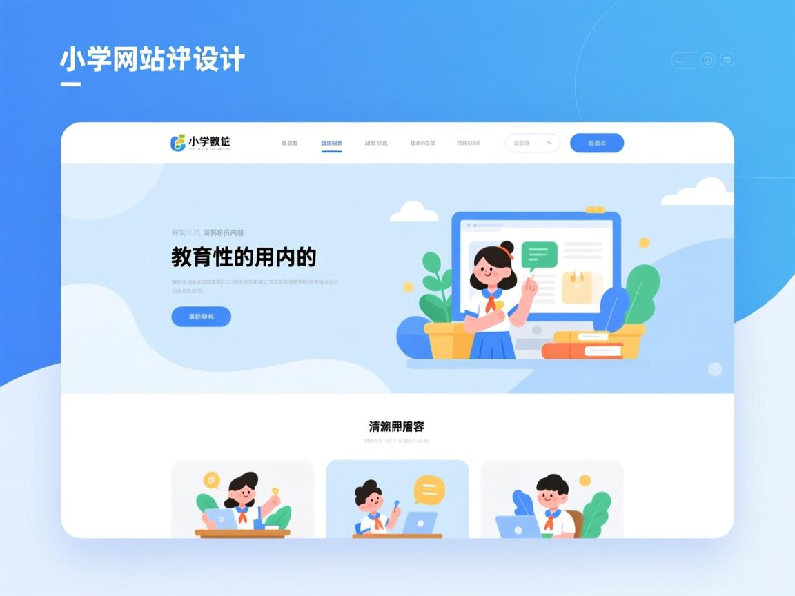 清新小学网站设计 - 网站建设的基本流程是什么? 普通人也能看懂的操作指南 - 鱼米玖-上海锐衡凯网络科技有限公司
