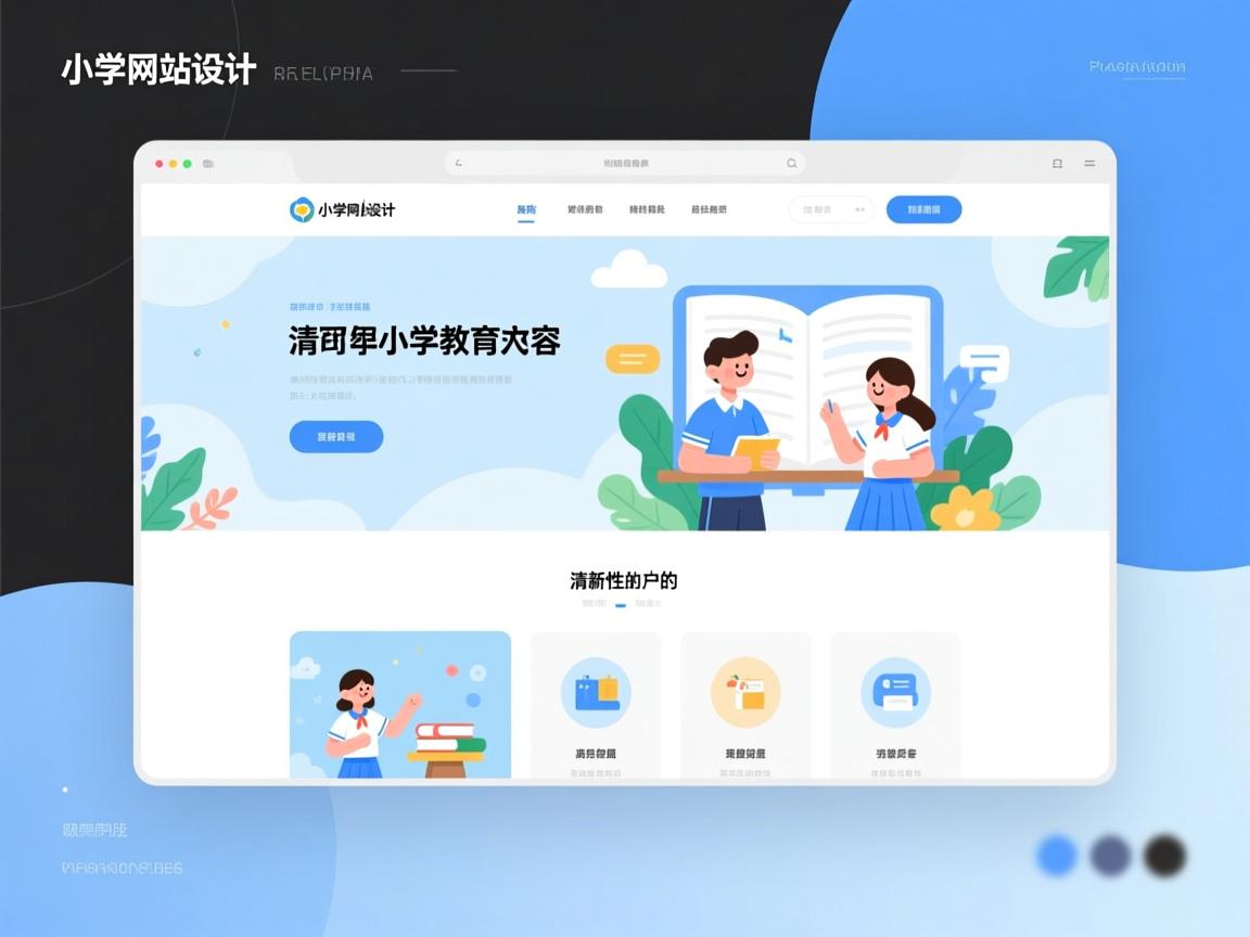 清新小学网站设计 - 网站建设的基本流程是什么? 普通人也能看懂的操作指南 - 鱼米玖-上海锐衡凯网络科技有限公司